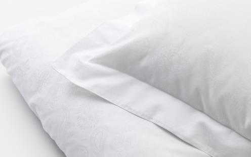 Σετ λευκών ειδών DUX από ανώτερης ποιότητας σατέν λευκό λαχούρι