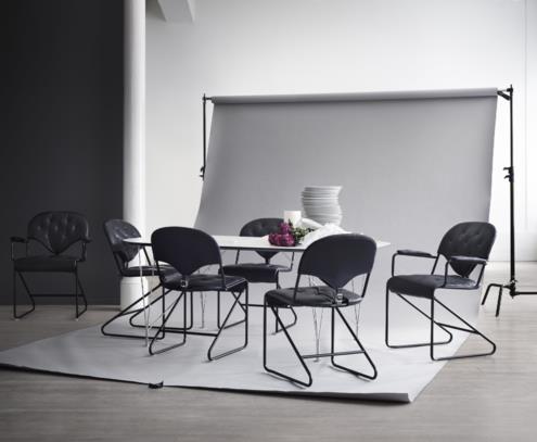 Πολυθρόνα καναπέ Sam φυσικό μαύρο schwartz