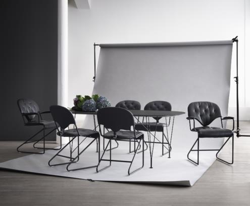 Πολυθρόνα καναπέ Sam φυσικό μαύρο schwartz